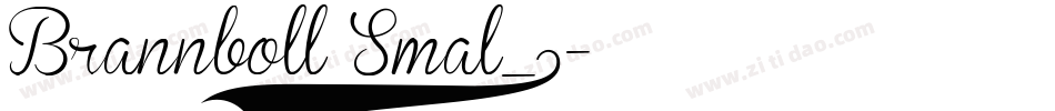 Brannboll Smal_0字体转换